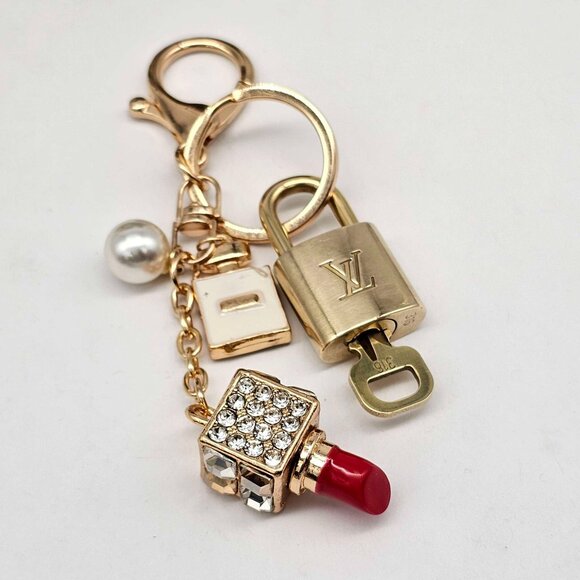 Authentic Louis Vuitton Lock & Key with unbranded Bagcharm, Keycharm, Keychain - Picture 9 of 9